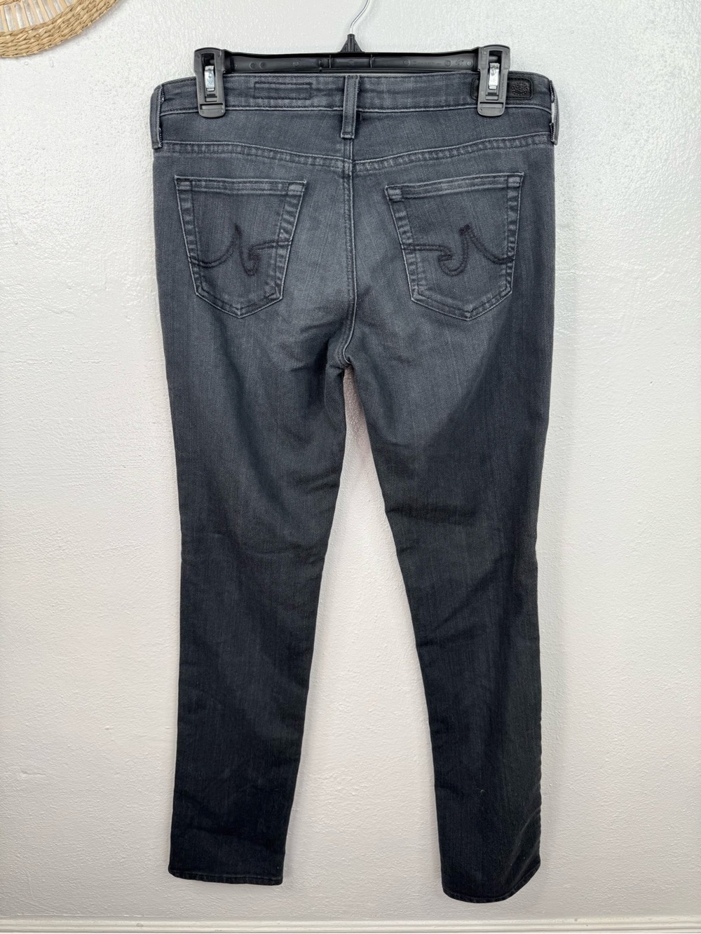 AG Adriano Goldschmied Stevie Jeans Womens 29 Charcoal Gray Slim Straight - Picture 2 of 7